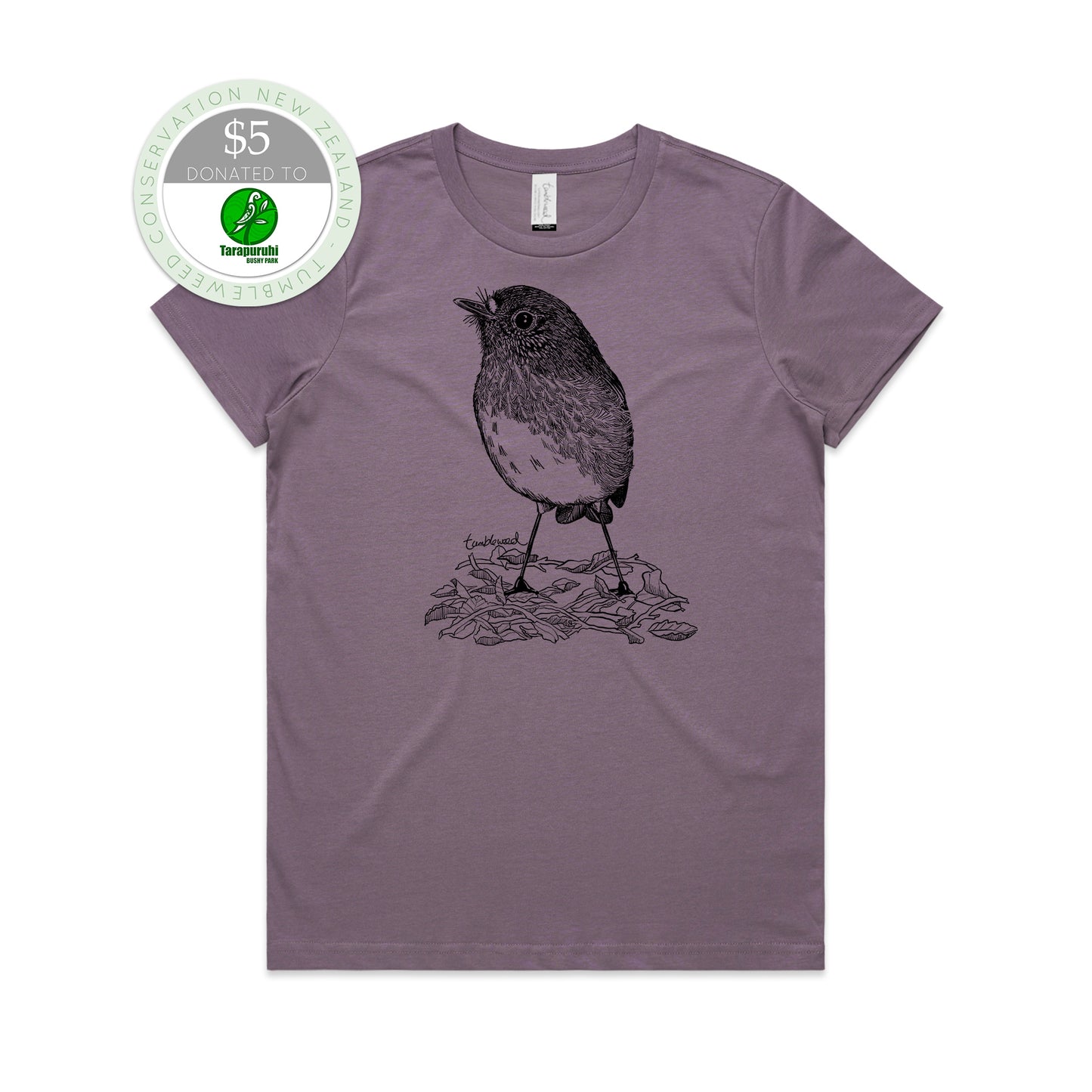 North Island Robin/toutouwai T-shirt