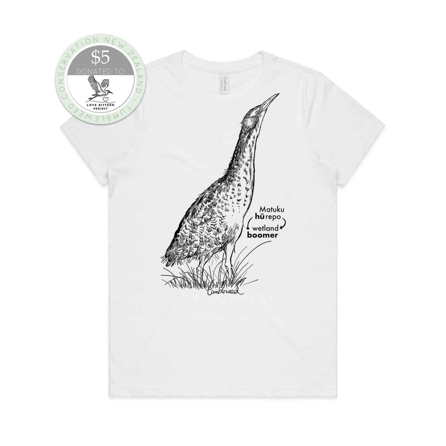 Matuku-hūrepo/bittern T-shirt