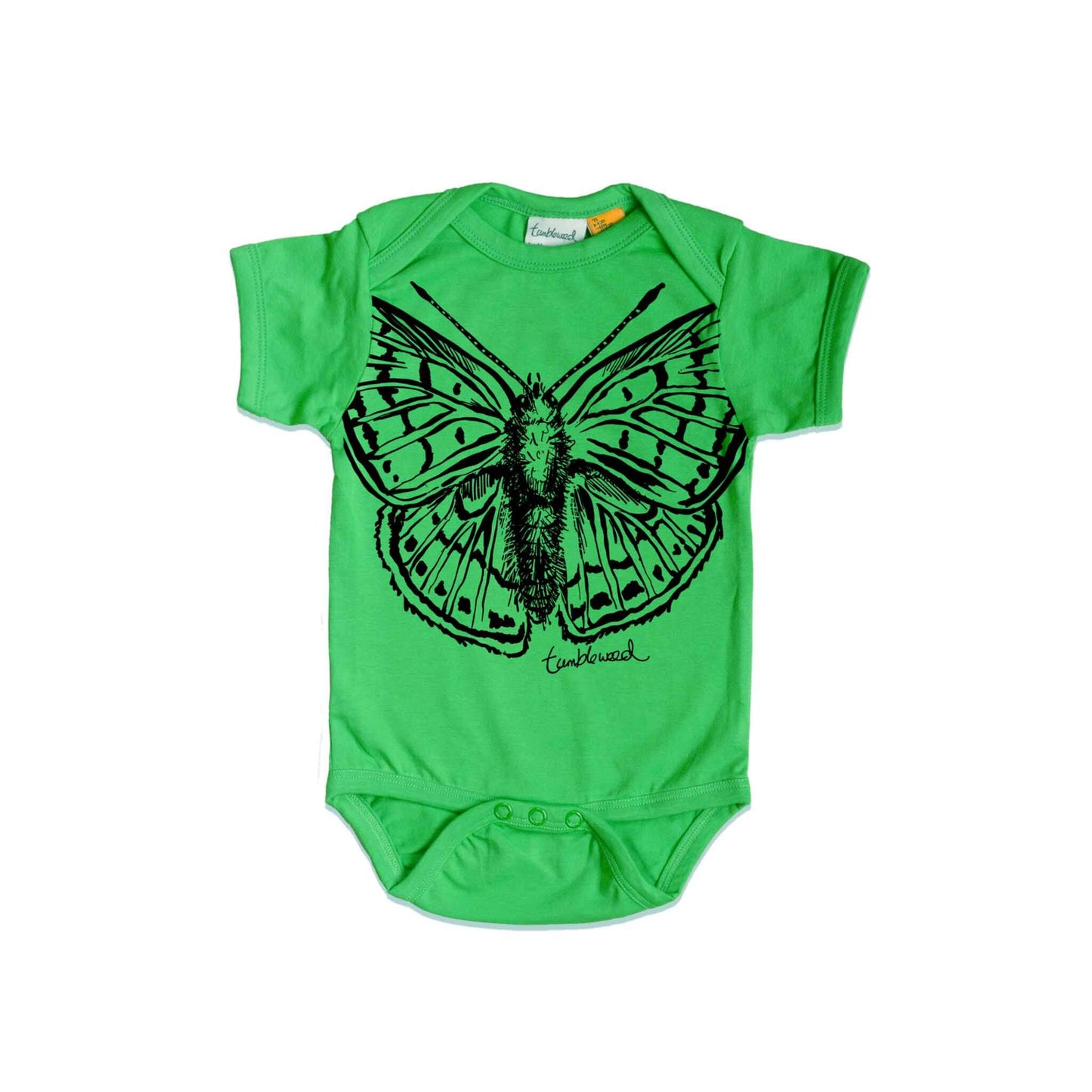 Pepe para riki/Copper butterfly Organic Cotton Baby Onesie