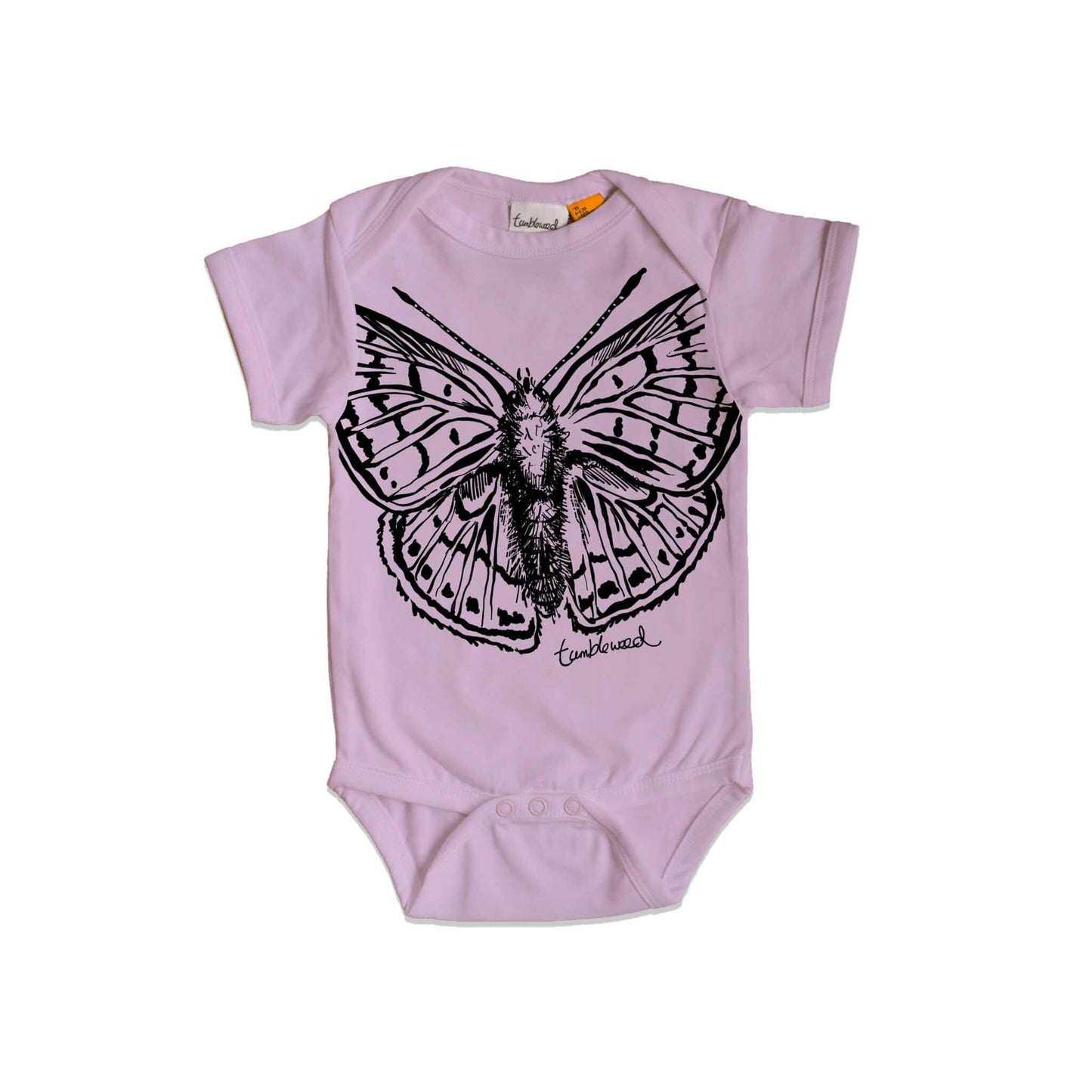 Pepe para riki/Copper butterfly Organic Cotton Baby Onesie