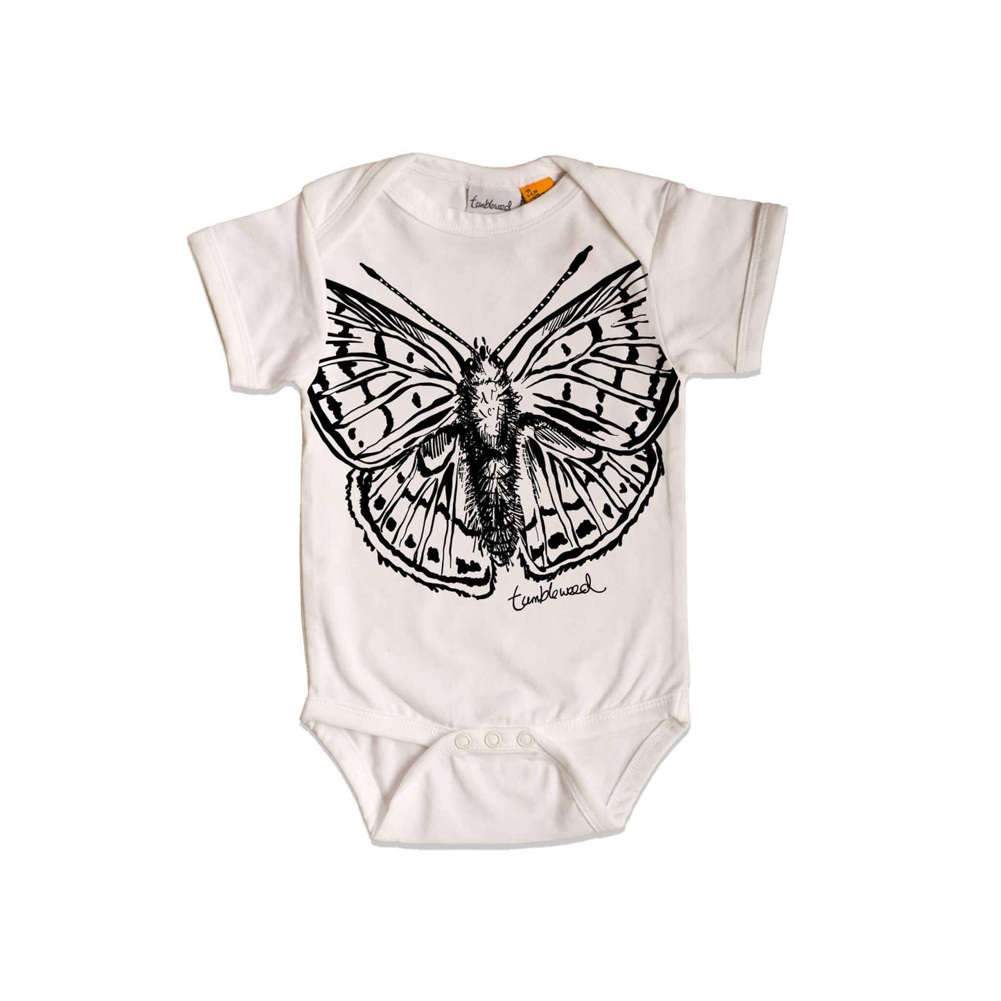 Pepe para riki/Copper butterfly Organic Cotton Baby Onesie