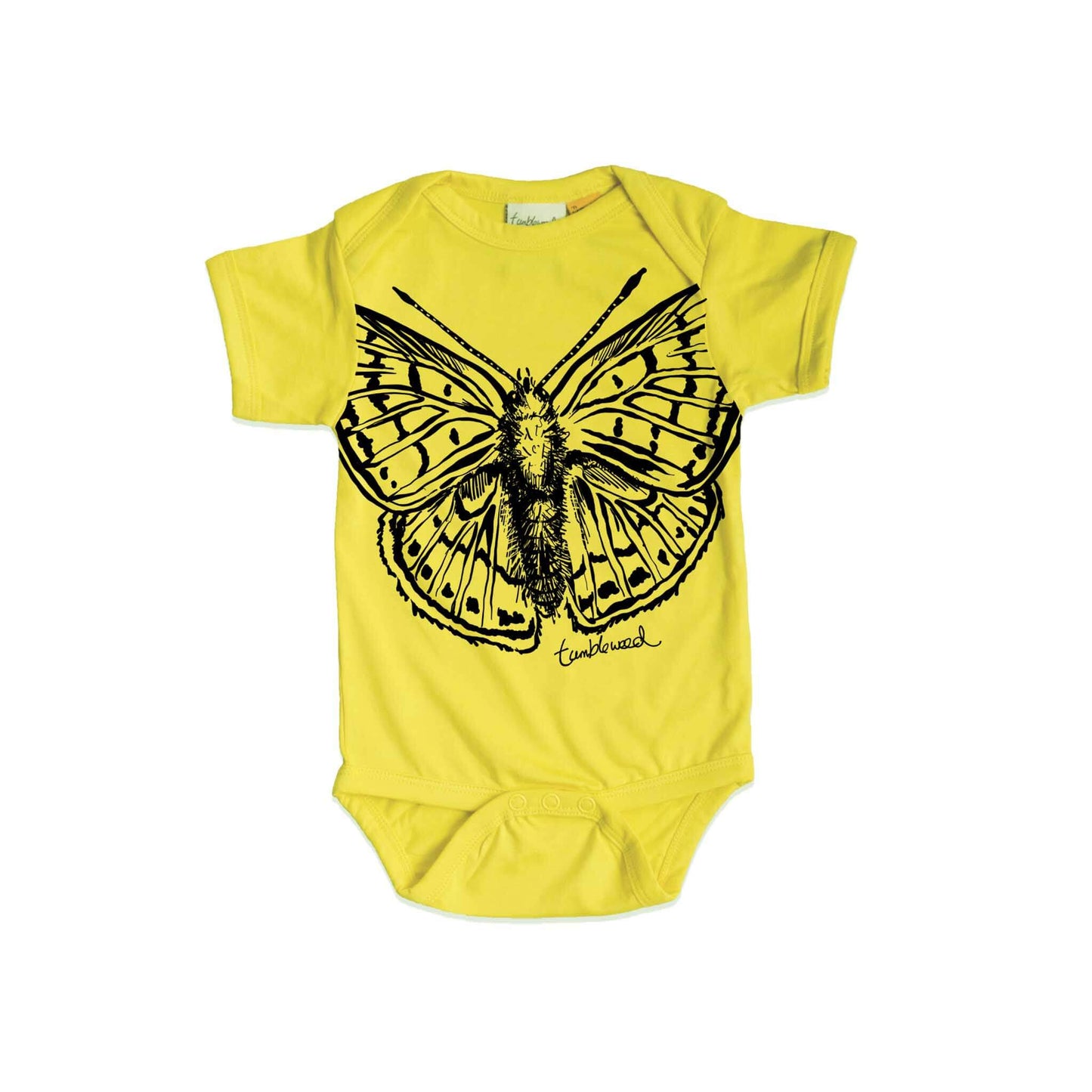 Pepe para riki/Copper butterfly Organic Cotton Baby Onesie