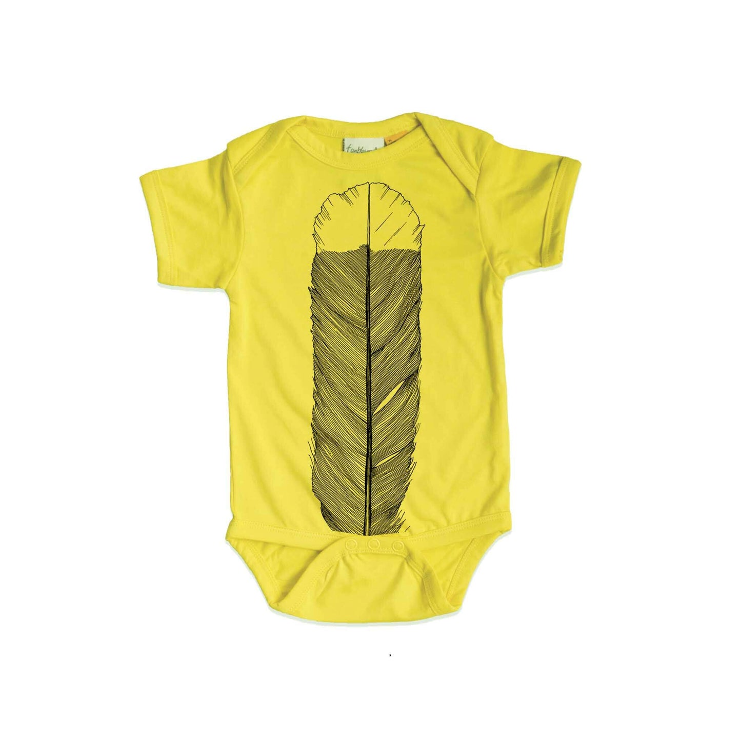 Huia Feather Organic Cotton Baby Onesie