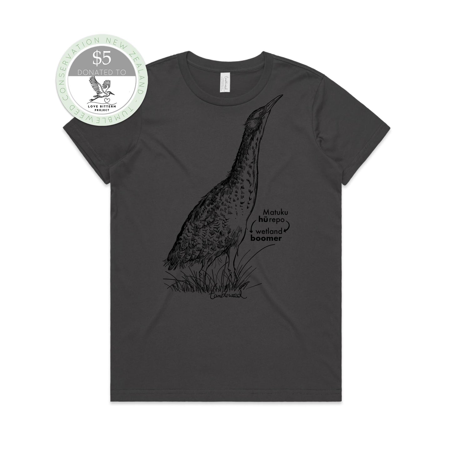 Matuku-hūrepo/bittern T-shirt