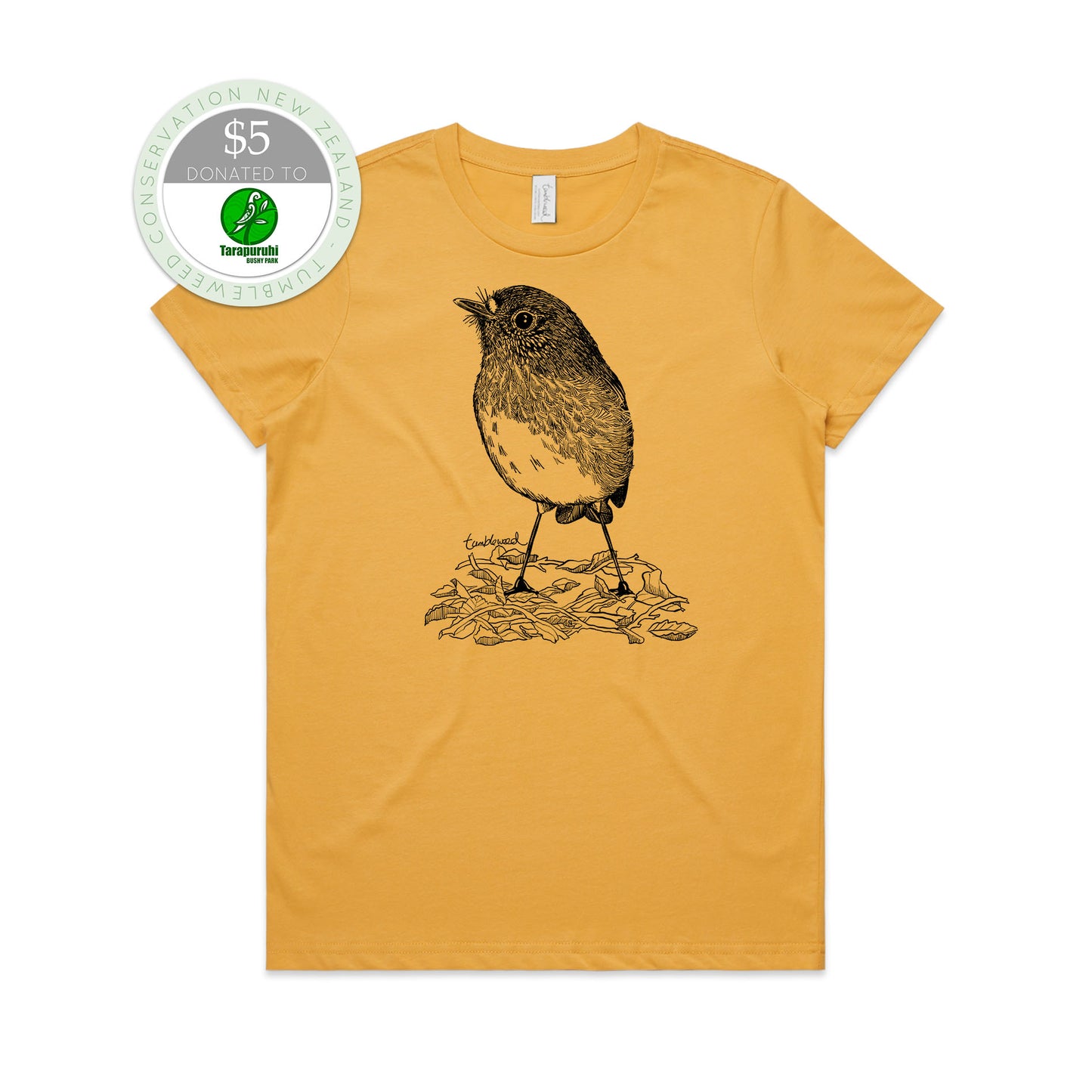 North Island Robin/toutouwai T-shirt