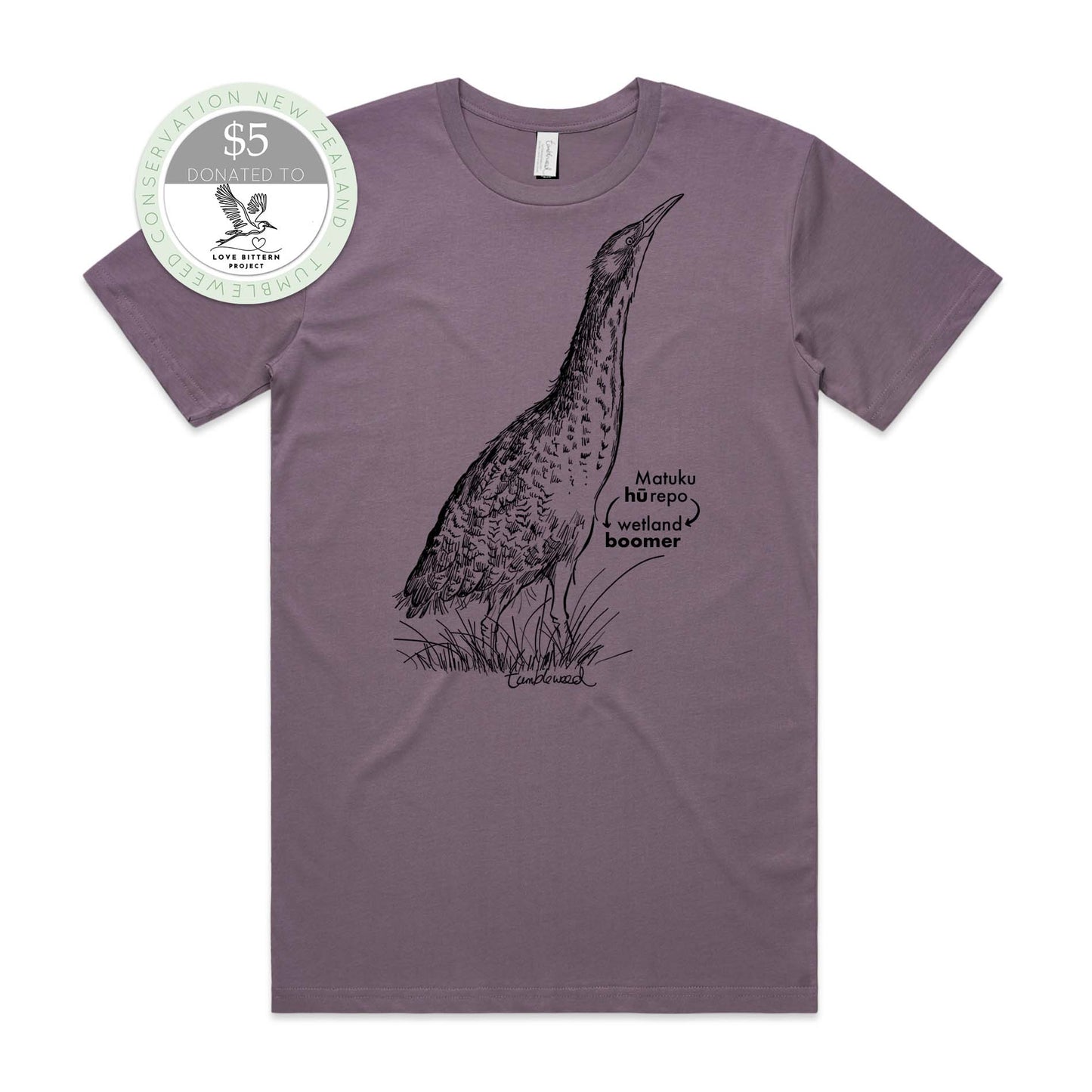 Matuku-hūrepo/bittern T-shirt