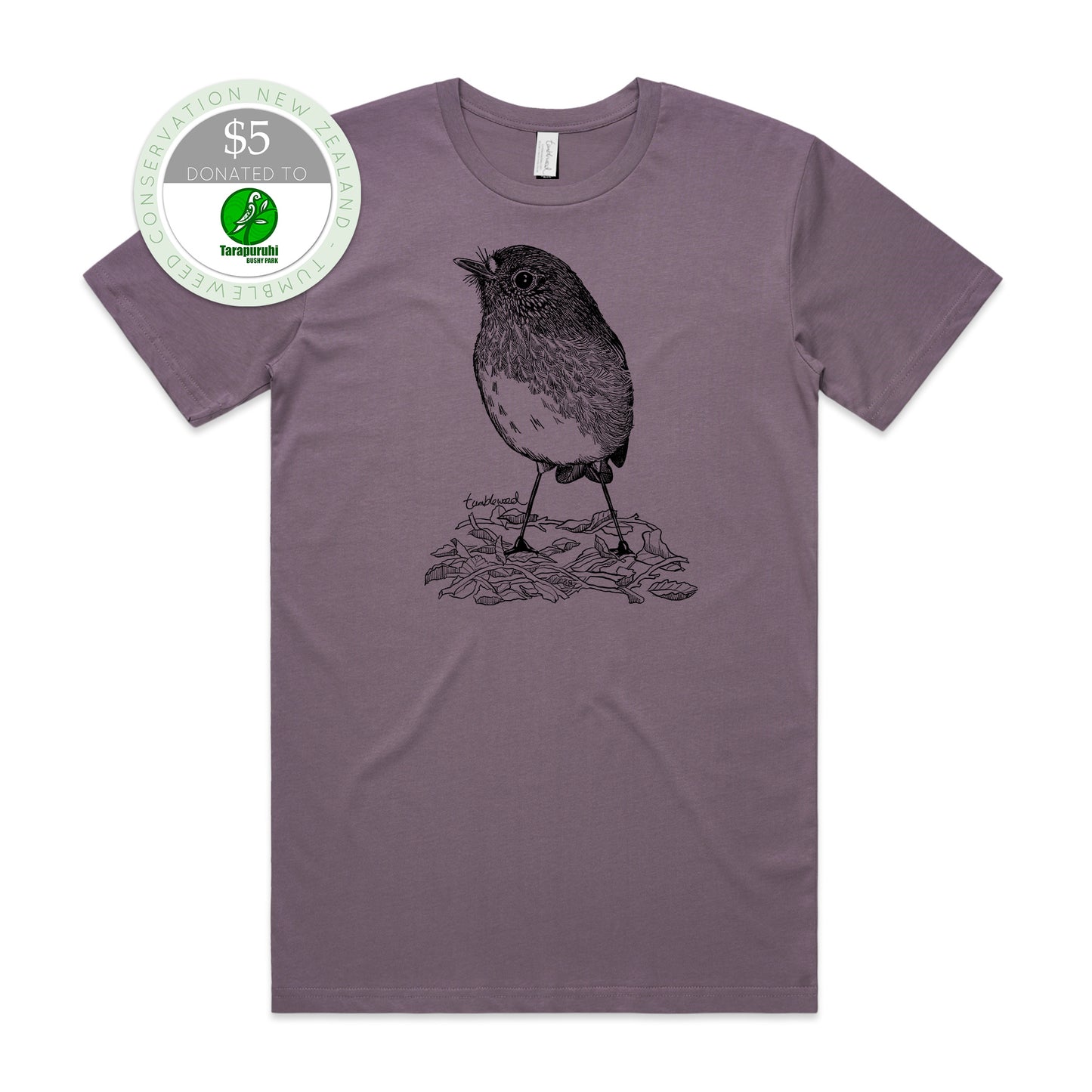 North Island Robin/toutouwai T-shirt