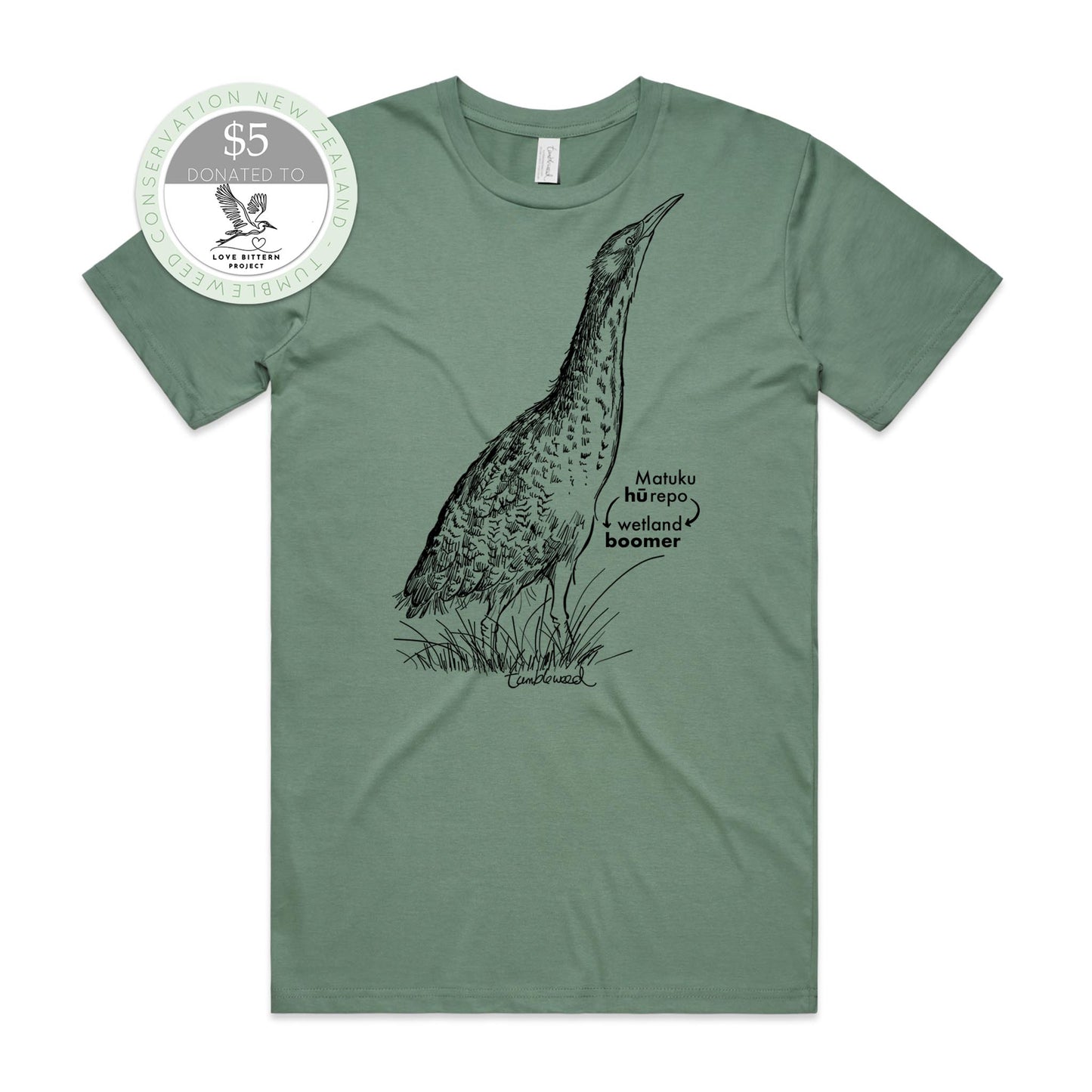 Matuku-hūrepo/bittern T-shirt