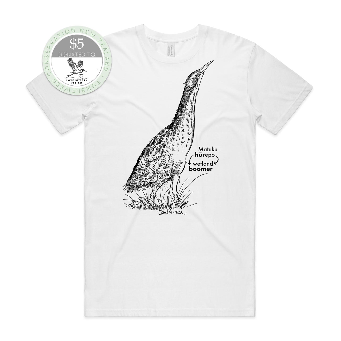 Matuku-hūrepo/bittern T-shirt
