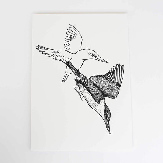 Kōtare/kingfisher Art Print