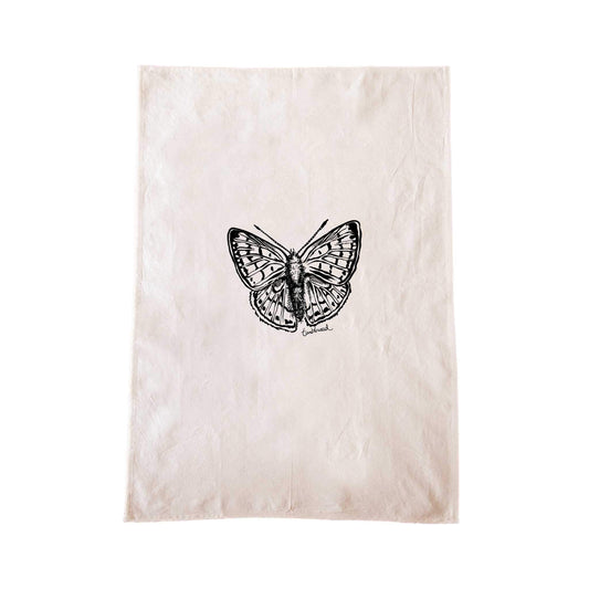 Pepe para riki/Copper butterfly Tea Towel