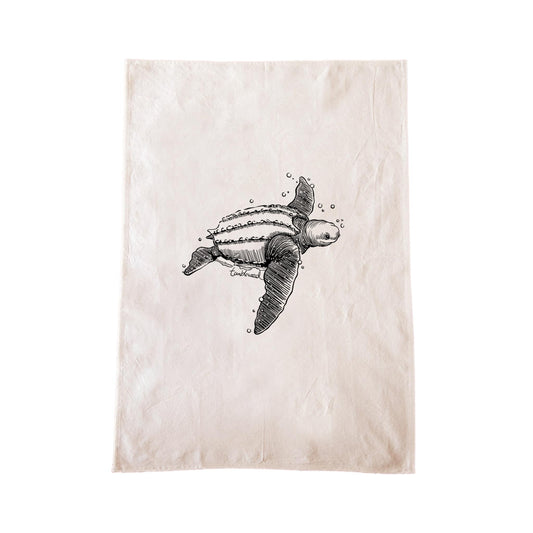 Honu/leatherback sea turtle Tea Towel