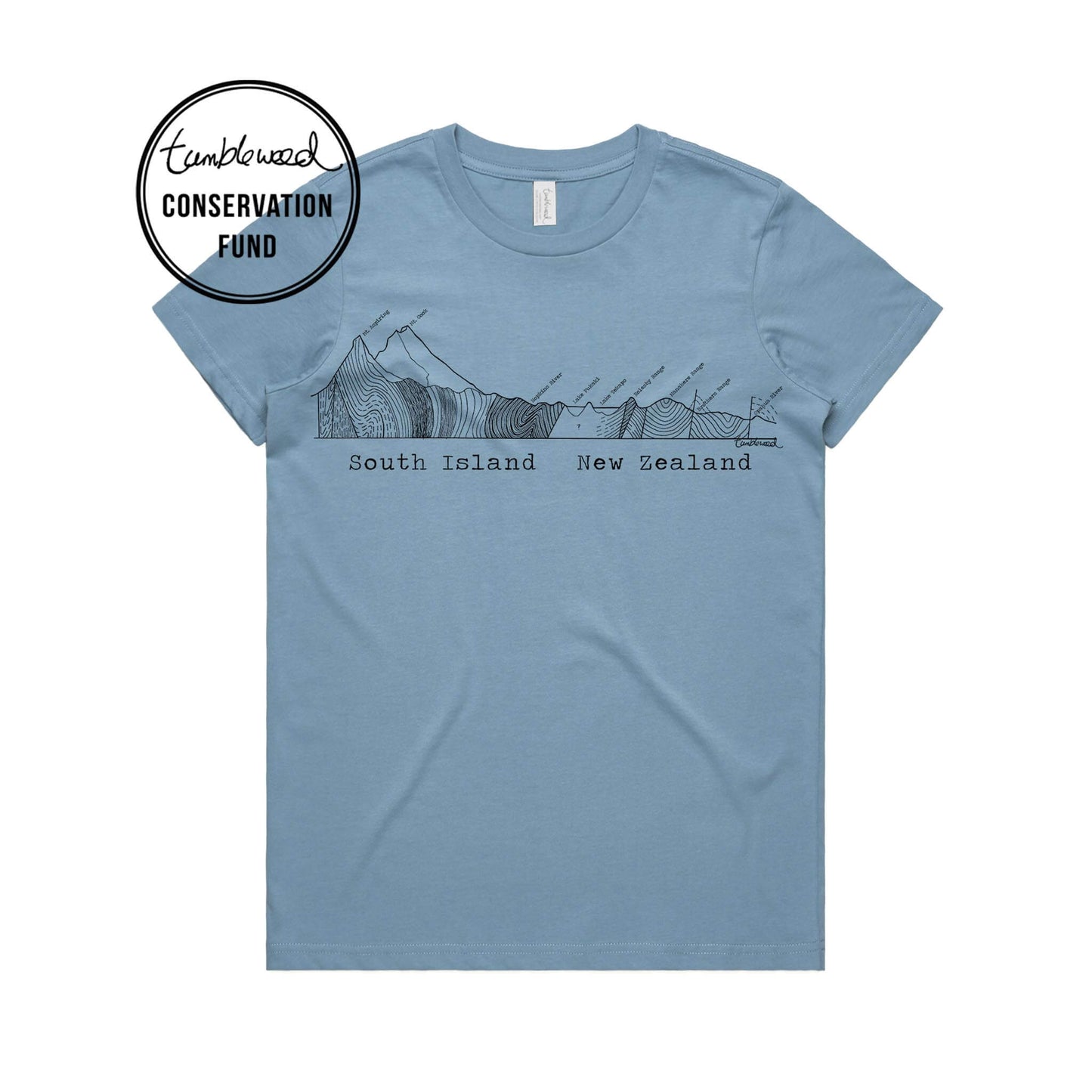 South Island Cross Section T-shirt